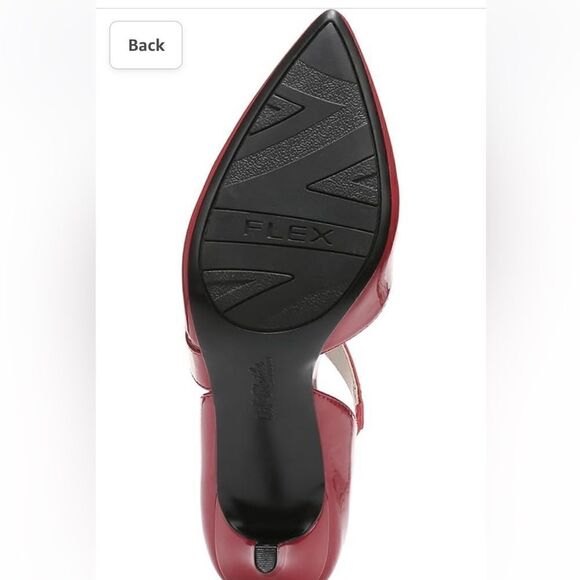 Life Stride Asymmetrical Strap Comfort Insole Pointed Toe Red Suki Pump/heels - Picture 14 of 16